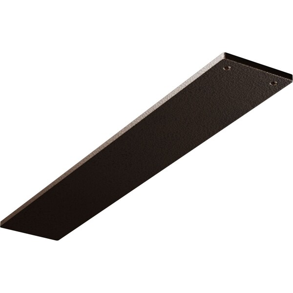 Ekena Millwork 3"W x 18"D Logan Hidden Support Steel Bracket w/ 14" Support Depth, Hammered Dark Bronze BKTM03X18LOHDB - main